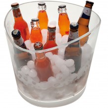 Σαμπανιέρα απο ακρυλική ρητινη SMMA διάφανη φ32xΥ27cm GoldPlast - Σετ 4 c501418