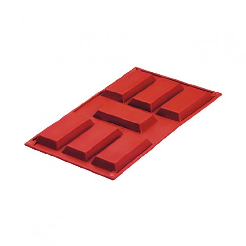 Καλούπι αντικολλητικό σιλικόνης 30x17 5cm 7 x 50ml ράβδοι 9 5x4 2xY1 2cm c501426