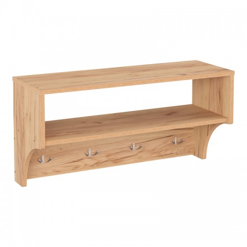 Κρεμάστρα Crosta pakoworld σε oak απόχρωση 80x28x40εκ c501444