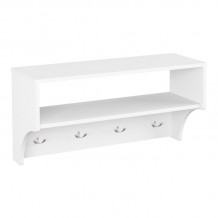 Κρεμάστρα Crosta pakoworld σε λευκή απόχρωση 80x28x40εκ c501449