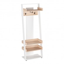 Έπιπλο εισόδου Sciove pakoworld σε λευκή-φυσική απόχρωση 70x40x200εκ c501450