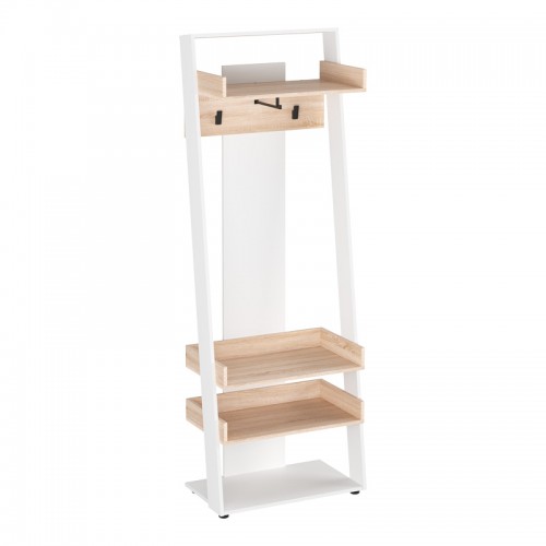 Έπιπλο εισόδου Sciove pakoworld σε λευκή-φυσική απόχρωση 70x40x200εκ c501450