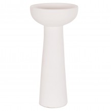 ΕΠΙΤΡΑΠΕΖΙΟ ΔΙΑΚΟΣΜΗΤΙΚΟ ΒΑΖΟ LEKKAN HM4664 02L ΤΕΡΑΚΟΤΑ ΣΕ ΛΕΥΚΟ--Φ18x38Υεκ c501457