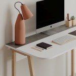 Γραφείο εργασίας Malia pakoworld λευκό-φυσικό-ανθρακί antique 120x60 5x75εκ c501475