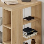 Γραφείο Colmar pakoworld σε oak απόχρωση 140x60x75εκ c501500