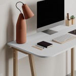 Γραφείο Malia pakoworld σε λευκή-φυσική απόχρωση 120x60 5x75εκ c501502