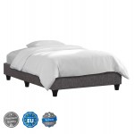 ΚΡΕΒΑΤΙ-ΥΠΟΣΤΡΩΜΑ SIGGY HM721 10 ΧΩΡΙΣ ΑΠΟΘ ΧΩΡΟ--ΓΚΡΙ ΥΦΑΣΜΑ--ΓΙΑ 80Χ200εκ c501505