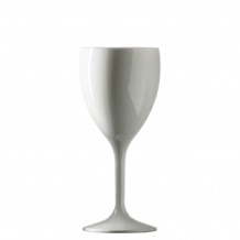 Ποτήρι κρασιού κολωνάτο PC Polycarbonate λευκό 280ml φ8 2x17 4cm - Σετ 10 c501511