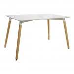 ΣΕΤ ΤΡΑΠΕΖΑΡΙΑ 5Τ ΤΡΑΠΕΖΙ MINIMAL 120x80x73 cm-TWIST ΚΟΚΚΙΝ HM10080 04 c501516