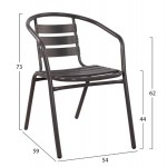 ΣΕΤ ΕΞΩΤ ΧΩΡΟΥ 3ΤΜΧ LAURA HM21112 ΤΡΑΠΕΖΙ ΗΜΙΚΥΚΛΙΚΟ 2 ΠΟΛΥΘΡΟΝΕΣ- ΓΚΡΙ c501531