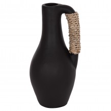 ΕΠΙΤΡΑΠΕΖΙΟ ΔΙΑΚΟΣΜΗΤΙΚΟ ΒΑΖΟ CAMMER HM4687 01L ΤΕΡΑΚΟΤΑ ΣΕ ΜΑΥΡΟ--Φ18x39Υεκ c501541