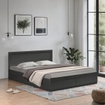 Κρεβάτι Olympus pakoworld με συρτάρι σε wenge απόχρωση 140x200εκ c501549