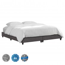 ΥΠΟΣΤΡΩΜΑ ΚΡΕΒΑΤΙ ΥΠΕΡΔΙΠΛΟ SIGGY HM21217 ΓΚΡΙ ΥΦΑΣΜΑ--ΓΙΑ 160x200εκ c501554