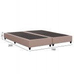 ΥΠΟΣΤΡΩΜΑ ΚΡΕΒΑΤΙ ΥΠΕΡΔΙΠΛΟ SIGGY HM21217 01 ΜΠΕΖ ΥΦΑΣΜΑ--ΓΙΑ 160x200εκ c501555