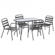 ΣΕΤ ΤΡΑΠΕΖΑΡΙΑΣ 5ΤΜΧ ADAM HM21219 ΚΑΡΕΚΛΕΣ ΜΕΤΑΛΛΙΚΕΣ ΤΡΑΠΕΖΙ 110x60 ΓΚΡΙ c501556 ΣΕΤ ΤΡΑΠΕΖΑΡΙΑΣ 5ΤΜΧ ADAM HM21219 ΚΑΡΕΚΛΕΣ ΜΕΤΑΛΛΙΚΕΣ ΤΡΑΠΕΖΙ 110x60 ΓΚΡΙ c501556