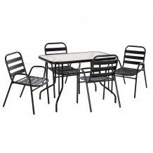 ΣΕΤ ΤΡΑΠΕΖΑΡΙΑΣ 5ΤΜΧ ADAM HM21219 01 ΚΑΡΕΚΛΕΣ ΜΕΤΑΛΛΙΚΕΣ ΤΡΑΠΕΖΙ 110x60 ΜΑΥΡΟ c501557 ΣΕΤ ΤΡΑΠΕΖΑΡΙΑΣ 5ΤΜΧ ADAM HM21219 01 ΚΑΡΕΚΛΕΣ ΜΕΤΑΛΛΙΚΕΣ ΤΡΑΠΕΖΙ 110x60 ΜΑΥΡΟ c501557