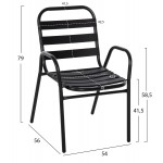 ΣΕΤ ΤΡΑΠΕΖΑΡΙΑΣ 5ΤΜΧ ADAM HM21219 01 ΚΑΡΕΚΛΕΣ ΜΕΤΑΛΛΙΚΕΣ ΤΡΑΠΕΖΙ 110x60 ΜΑΥΡΟ c501557