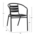 ΣΕΤ ΤΡΑΠΕΖΑΡΙΑΣ 5ΤΜΧ ADAM HM21220 ΚΑΡΕΚΛΕΣ ΜΕΤΑΛΛΙΚΕΣ ΤΡΑΠΕΖΙ 110x60 ΜΑΥΡΟ c501558