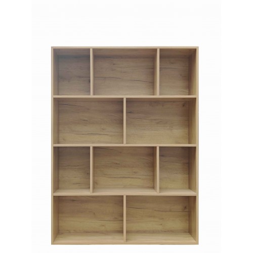 Βιβλιοθήκη Evergin pakoworld mdf σε oak απόχρωση 100x30x135εκ c501575