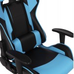 ΠΟΛΥΘΡΟΝΑ GAMING DARIUS HM1072 08 ΜΑΥΡΗ-ΣΙΕΛ 66 5x70x 122-129 cm c501581