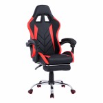 ΠΟΛΥΘΡΟΝΑ GAMING RUTT ΜΕ ΑΝΑΚΛΙΝΟΜΕΝΗ ΠΛΑΤΗ ΚΑΙ ΥΠΟΠΟΔΙΟ HM1156 01 ΣΕ ΧΡΩΜΑ ΜΑΥΡΟ-ΚΟΚΚΙΝΟ c501583