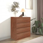 Συρταριέρα Kuanger pakoworld mdf σε καρυδί απόχρωση 80x40x80εκ c501590
