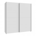 Ντουλάπα ρούχων Noez I pakoworld δίφυλλη με ράφια σε λευκή απόχρωση 170 5x61x190 5εκ c501616