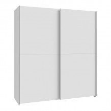 Ντουλάπα ρούχων Noez I pakoworld δίφυλλη με ράφια σε λευκή απόχρωση 170 5x61x190 5εκ c501616