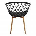Τραπεζαρία Manka-Parker pakoworld σετ 3τεμ σε λευκή απόχρωση 80x80x77εκ c501622