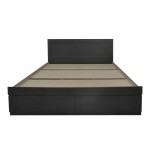 Κρεβάτι Olympus pakoworld με συρτάρι σε wenge απόχρωση 160x200εκ c501627