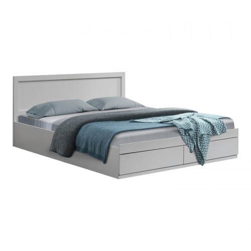 Κρεβάτι Olympus pakoworld με συρτάρι σε λευκή απόχρωση 160x200εκ c501628