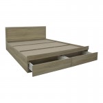 Κρεβάτι Olympus pakoworld με συρτάρι σε φυσική απόχρωση 160x200εκ c501629