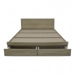 Κρεβάτι Olympus pakoworld με συρτάρι σε φυσική απόχρωση 160x200εκ c501629