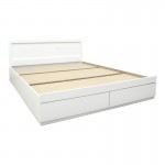 Κρεβάτι Olympus pakoworld με συρτάρι σε λευκή απόχρωση 120x200εκ c501631