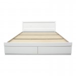 Κρεβάτι Olympus pakoworld με συρτάρι σε λευκή απόχρωση 120x200εκ c501631