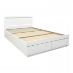 Κρεβάτι Olympus pakoworld με συρτάρι σε λευκή απόχρωση 100x200εκ c501636
