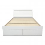 Κρεβάτι Olympus pakoworld με συρτάρι σε λευκή απόχρωση 100x200εκ c501636