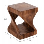 ΣΚΑΜΠΟ GEBO HM9754 11 ΤΕΤΡΑΓΩΝΟ--ΞΥΛΟ SUAR ΣΕ ΚΑΡΥΔΙ 35x35x46 5Yεκ c501637