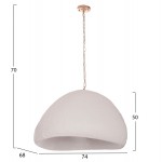 ΦΩΤΙΣΤΙΚΟ ΟΡΟΦΗΣ ΚΡΕΜΑΣΤΟ JAYLEN HM4703 02XL FIBER CEMENT ΛΕΥΚΟ 74x68x50-70Υεκ c501638