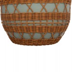 ΤΡΑΠΕΖΙ ΣΑΛΟΝΙΟΥ VILHENA HM18165 FIBER CEMENT ΠΡΑΣΙΝΟ-RATTAN ΦΥΣΙΚΟ Φ56x47Υεκ c501647