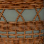 ΤΡΑΠΕΖΙ ΣΑΛΟΝΙΟΥ VILHENA HM18165 FIBER CEMENT ΠΡΑΣΙΝΟ-RATTAN ΦΥΣΙΚΟ Φ56x47Υεκ c501647