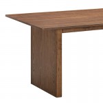 Τραπεζαρία Eleganza-Siena pakoworld σετ 7τεμ mdf σε καρυδί-εκρού απόχρωση 180x99x75 8εκ c501658