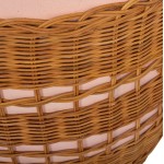 ΒΟΗΘΗΤΙΚΟ ΤΡΑΠΕΖΙ VILHENA HM18166 FIBER CEMENT ΡΟΖ-RATTAN ΦΥΣΙΚΟ Φ44 5x45Υεκ c501661