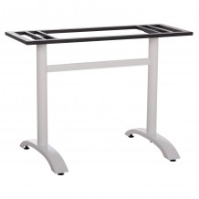 ΒΑΣΗ ΤΡΑΠΕΖΙΟΥ ΜΕΤΑΛΛΙΚΗ ΔΙΠΛΗ HM461 12 ΛΕΥΚΗ ΜΕ ΡΕΓΟΥΛΑΤΟΡΟΥΣ 100x60x73Υεκ c501666