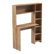 Γραφείο με βιβλιοθήκη Janson pakoworld σε oak απόχρωση 113 2x40x141 8εκ c501684