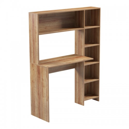 Γραφείο με βιβλιοθήκη Janson pakoworld σε oak απόχρωση 113 2x40x141 8εκ c501684