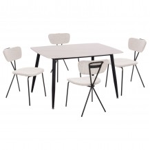 ΣΕΤ ΤΡΑΠΕΖΑΡΙΑΣ 5ΤΜΧ RAVEN HM21067 01 ΚΕΡΑΜΙΚΟ TOP ΛΕΥΚΟ ΜΑΡΜΑΡΟ--ΜΕΤΑΛΛΟ c501692