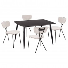 ΣΕΤ ΤΡΑΠΕΖΑΡΙΑΣ 5ΤΜΧ RAVEN HM21067 02 ΚΕΡΑΜΙΚΟ TOP ΜΑΥΡΟ ΜΑΡΜΑΡΟ--ΜΕΤΑΛΛΟ c501693