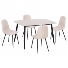 ΣΕΤ ΤΡΑΠΕΖΑΡΙΑΣ 5ΤΜΧ RAVEN HM21068 01 ΚΕΡΑΜΙΚΟ TOP ΛΕΥΚΟ ΜΑΡΜΑΡΟ--ΜΠΕΖ ΥΦΑΣΜΑ c501711