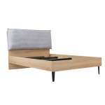 NEON ΚΡΕΒΑΤΙ ΓΙΑ ΣΤΡΩΜΑ 120x200cm ΓΚΡΙ ΦΥΣΙΚΟ 127x210x101 c501770